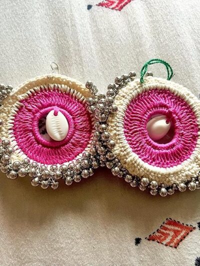 SAKHI collection Beaded & thread Multicolor Floral earrings hoops for women and girls