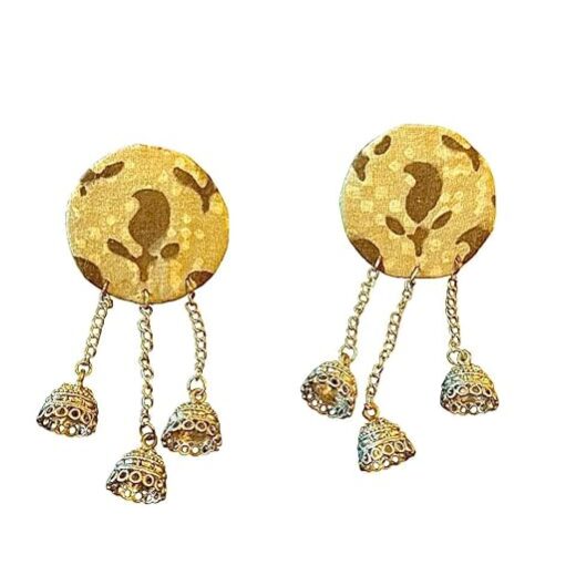 SAKHI collection Fabric Jhumki Earrings For Women Girls | Fabric Stylish Earrings For Girls & Women