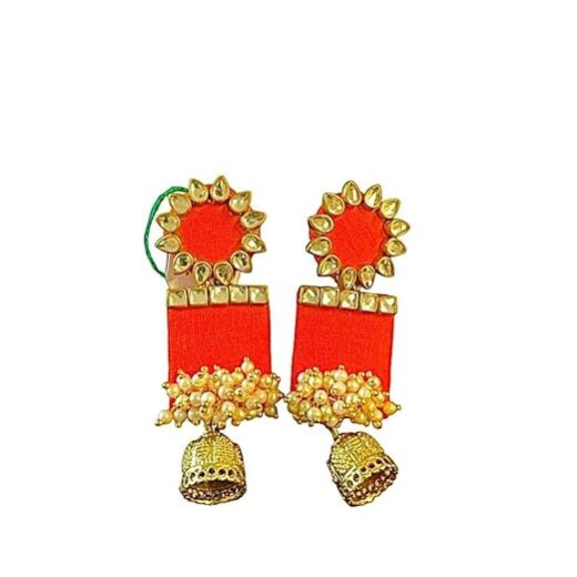 SAKHI collection handmade fabric earrings stylish trendy attractive college party suitable all dress type