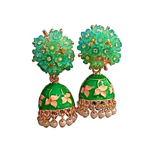 Latest Stylish Traditional Gold Plated Jhumki Earrings for Women & Girls