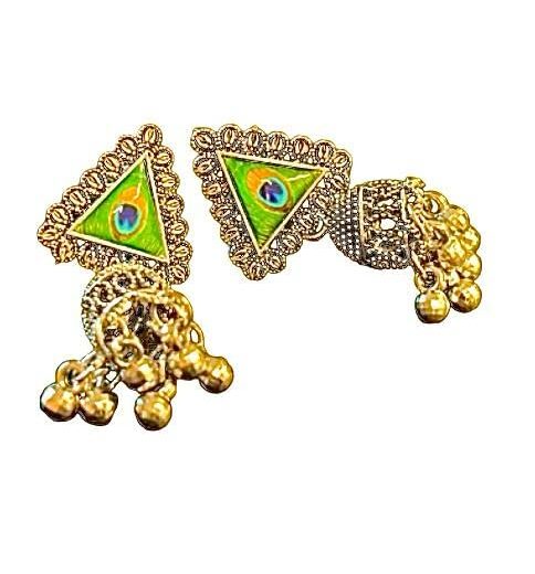 Earrings for women fashion jhumka oxidised Silver Earrings for women Peacock Earrings For girls South Temple Ear Rings