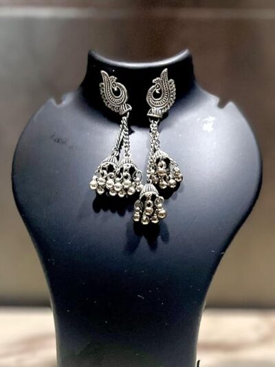 Silver Metal Earing For Women