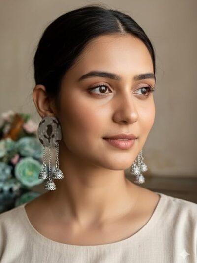 SAKHI collection Fabric Jhumki Earrings For Women Girls | Fabric Stylish Earrings For Girls & Women