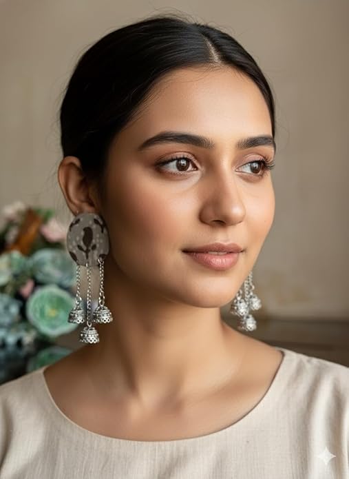 SAKHI collection Fabric Jhumki Earrings For Women Girls | Fabric Stylish Earrings For Girls & Women