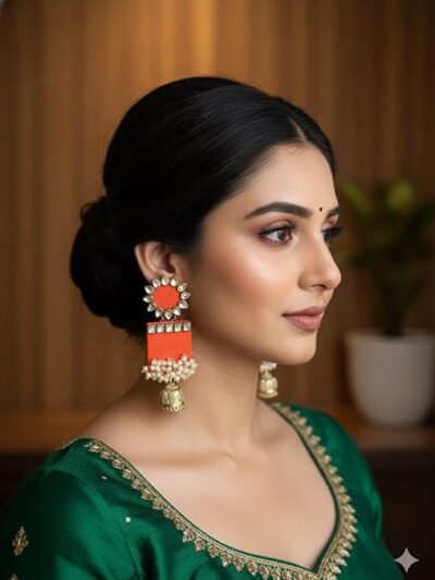 SAKHI collection handmade fabric earrings stylish trendy attractive college party suitable all dress type