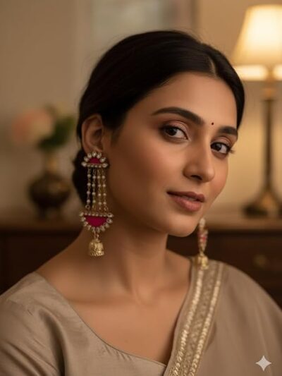 Beautifully Enamelled Traditional Jhumki Earring For Women