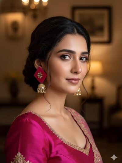 SAKHI collection Fabric Jhumki Earrings Trendy for Women