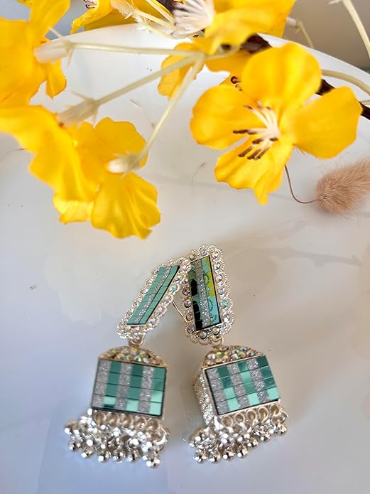 Tradional Style Oxidised, Fancy Earrings For Women and Girls - Image 2